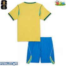 Brasil Hjemmedraktsett Barn VM 2026 Kortermet (+ Korte bukser)